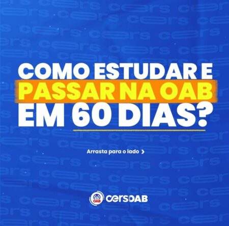 Faltam 60 dias para a 1ª Fase OAB