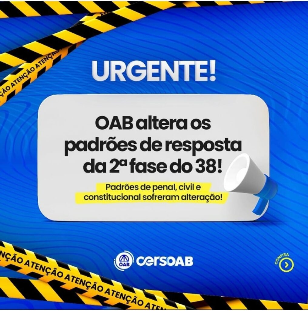 Fgv Altera Padrão De Respostas Da 2ª Fase Oab 38 3896